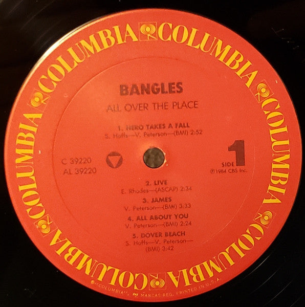 Bangles : All Over The Place (LP, Album, RE, Car)