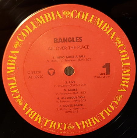 Bangles : All Over The Place (LP, Album, RE, Car)