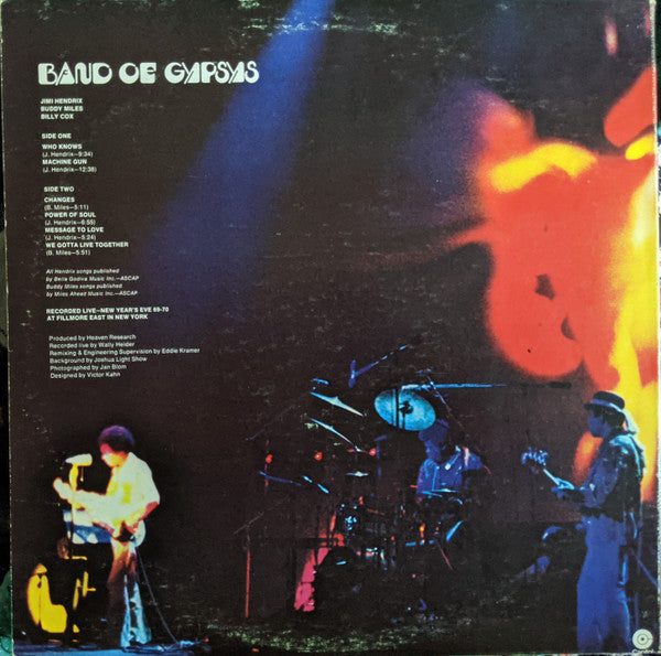 Jimi Hendrix : Band Of Gypsys (LP, Album, Jac)