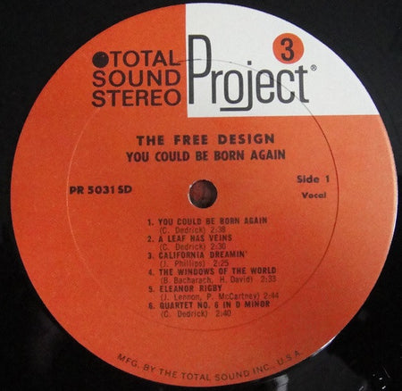 The Free Design : You Could Be Born Again (LP, Album, San)