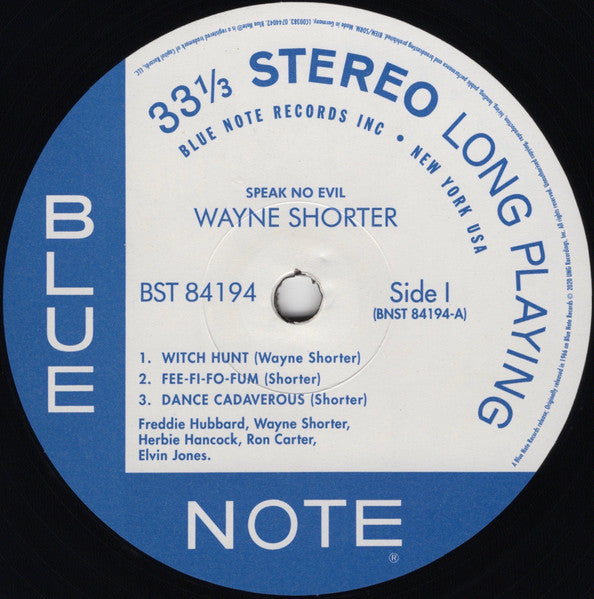 Wayne Shorter : Speak No Evil (LP, Album, RE, 180)