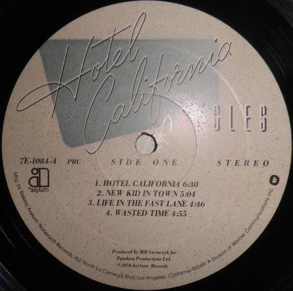 Eagles : Hotel California (LP, Album, PRC)