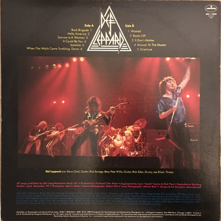 Def Leppard : On Through The Night (LP, Album, PRC)