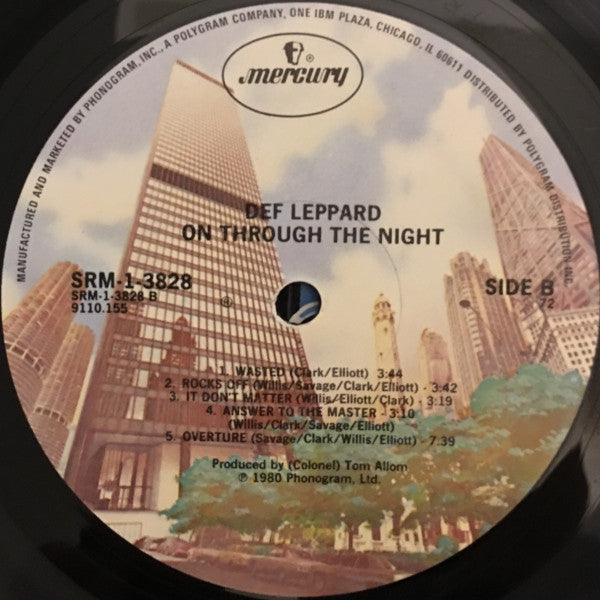 Def Leppard : On Through The Night (LP, Album, PRC)