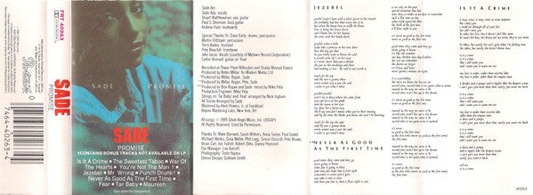 Sade : Promise (Cass, Album, Dol)