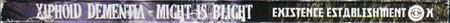 Xiphoid Dementia : Might Is Blight (CD, Album, Ltd, Num)