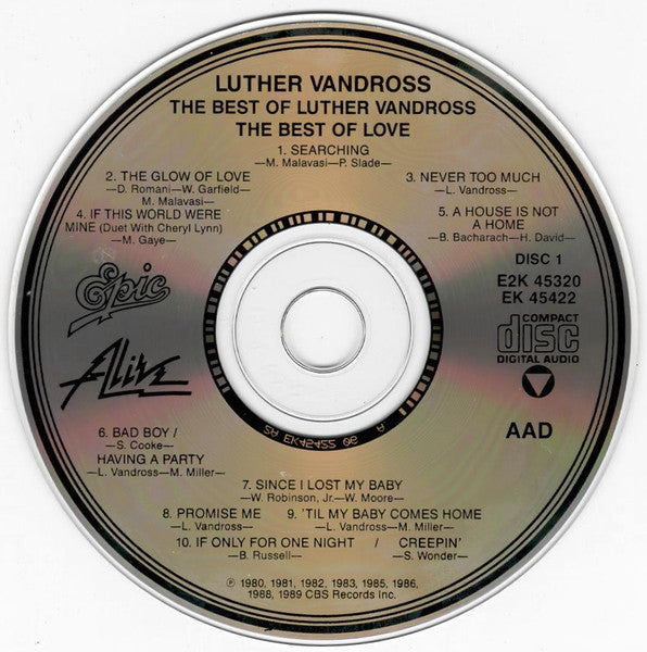 Luther Vandross : The Best Of Luther Vandross...The Best Of Love (2xCD, Comp, RM)
