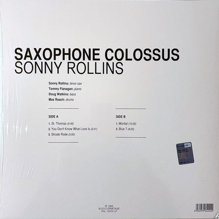 Sonny Rollins : Saxophone Colossus (LP, Album)