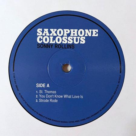 Sonny Rollins : Saxophone Colossus (LP, Album)