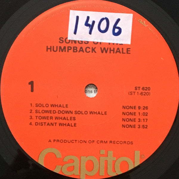 Humpback Whale : Songs Of The Humpback Whale (LP, Album, RE, Ora)