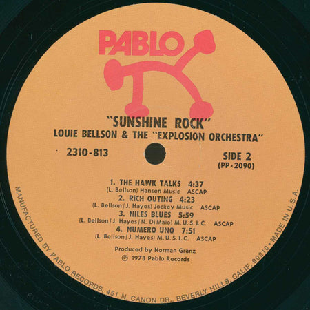 The Louie Bellson Drum Explosion : Sunshine Rock (LP, Album)