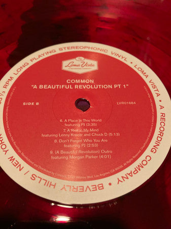 Common : A Beautiful Revolution (Pt 1) (LP, Album, Ltd, Red)