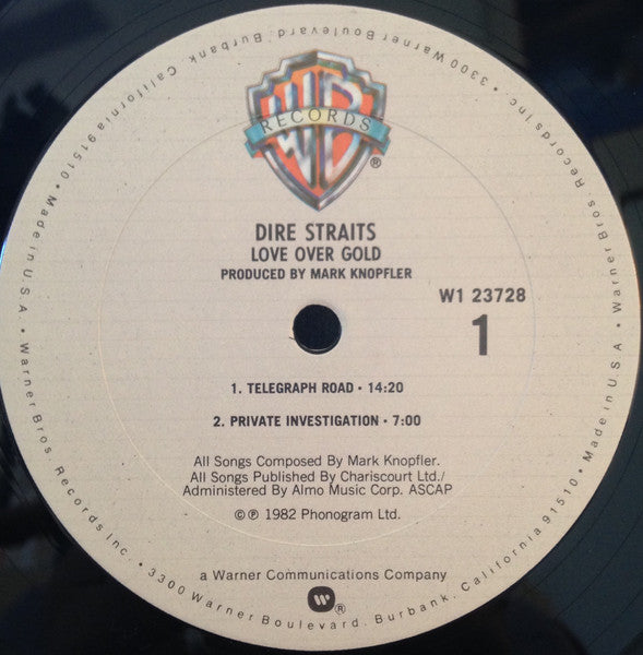 Dire Straits : Love Over Gold (LP, Album, Club, Pit)