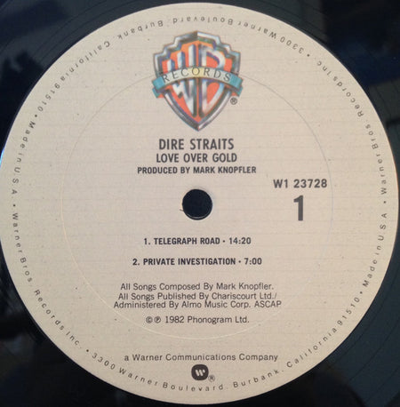 Dire Straits : Love Over Gold (LP, Album, Club, Pit)