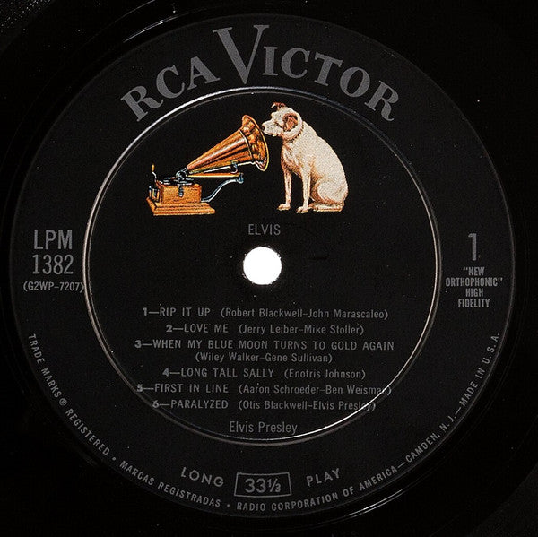 Elvis Presley : Elvis (LP, Album, Mono)