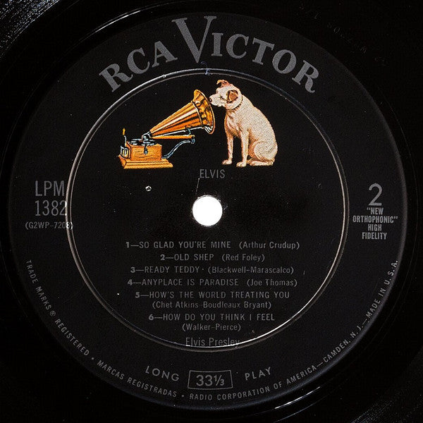 Elvis Presley : Elvis (LP, Album, Mono)
