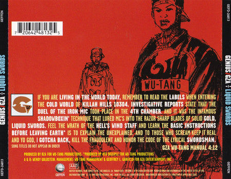 Genius* / GZA : Liquid Swords (CD, Album, RE, UNI)