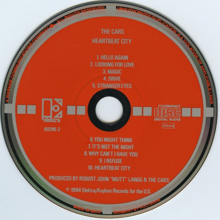 The Cars : Heartbeat City (CD, Album, Tar)