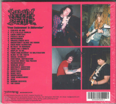 Napalm Death : From Enslavement To Obliteration (CD, Album, RE, RM, FDR)