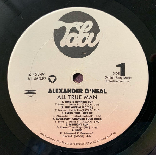 Alexander O'Neal : All True Man (LP, Album)