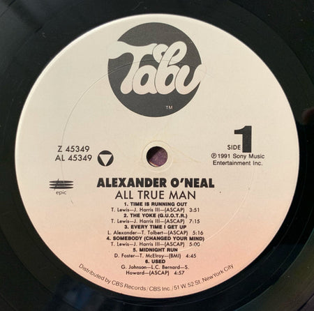 Alexander O'Neal : All True Man (LP, Album)