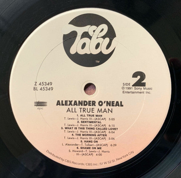 Alexander O'Neal : All True Man (LP, Album)