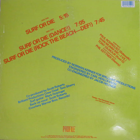 Surf MC's : Surf Or Die (12")