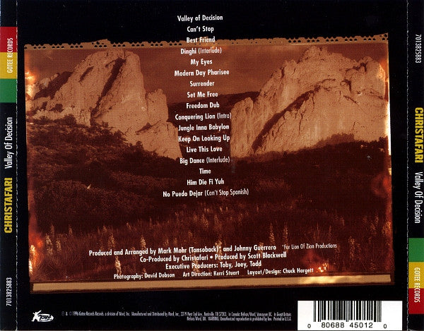 Christafari : Valley Of Decision (CD, Album)