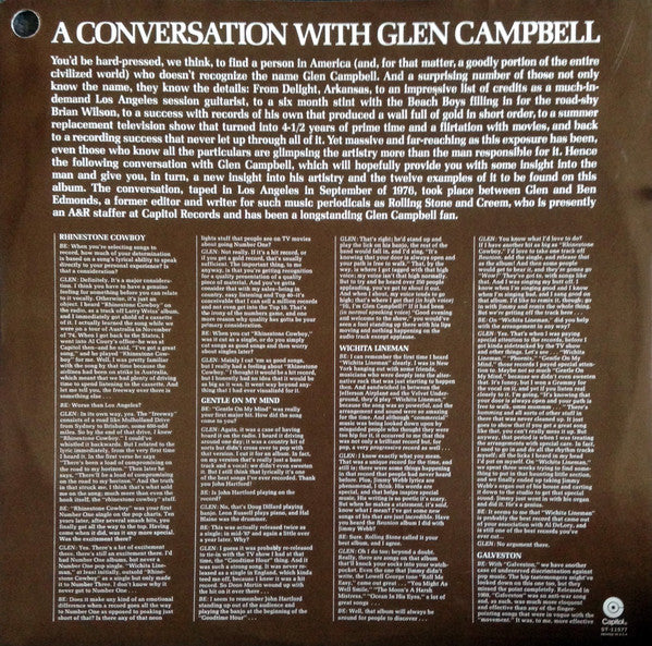 Glen Campbell : The Best Of Glen Campbell (LP, Comp, Los)