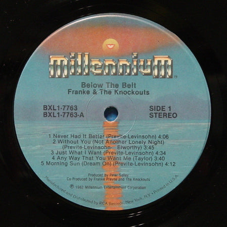 Franke & The Knockouts : Below The Belt (LP, Album)