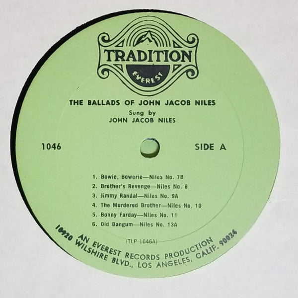 John Jacob Niles : The Ballads Of John Jacob Niles (2xLP, Album, RE)