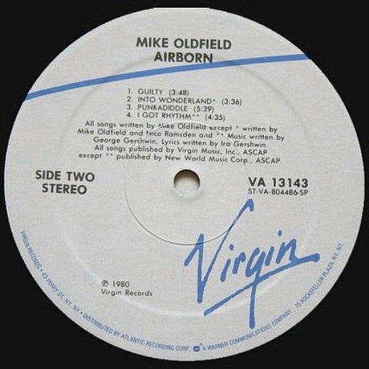 Mike Oldfield : Airborn (2xLP, Album, Spe)