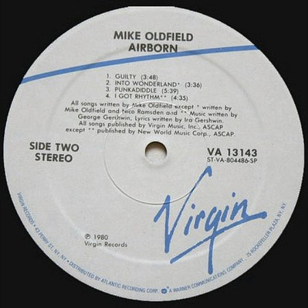 Mike Oldfield : Airborn (2xLP, Album, Spe)
