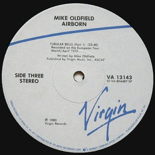 Mike Oldfield : Airborn (2xLP, Album, Spe)
