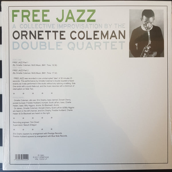 The Ornette Coleman Double Quartet : Free Jazz (LP, Album, RE, 180)