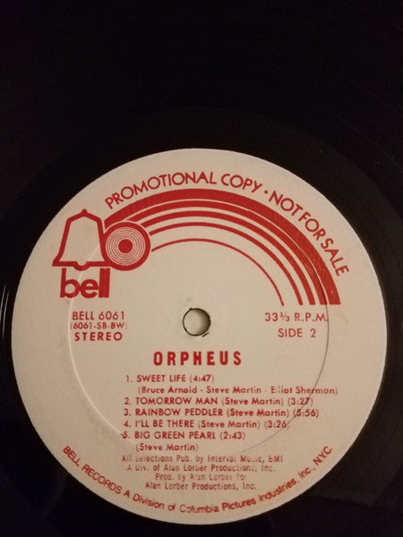 Orpheus (5) : Orpheus (LP, Album, Promo)