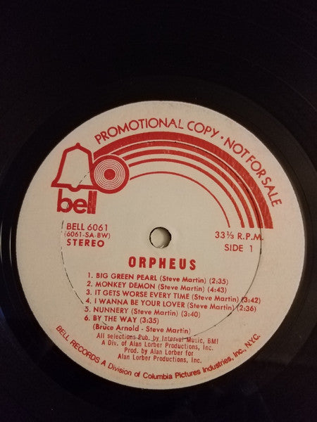 Orpheus (5) : Orpheus (LP, Album, Promo)
