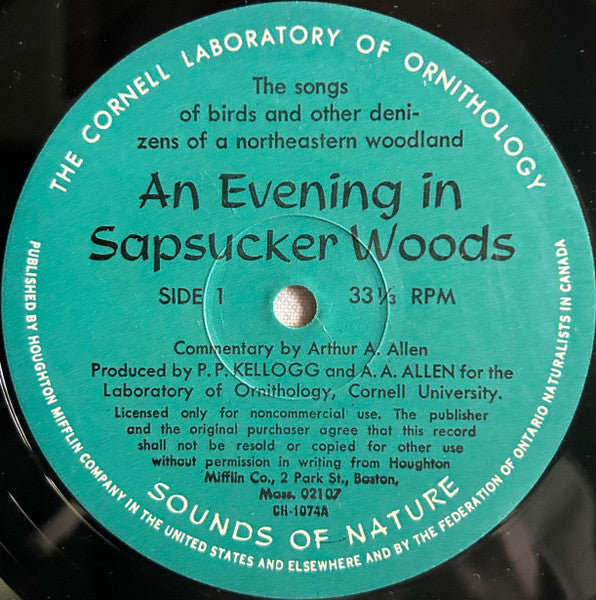 No Artist : An Evening In Sapsucker Woods (10", Album)
