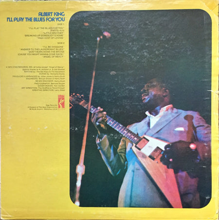 Albert King : I'll Play The Blues For You (LP, Album, Son)