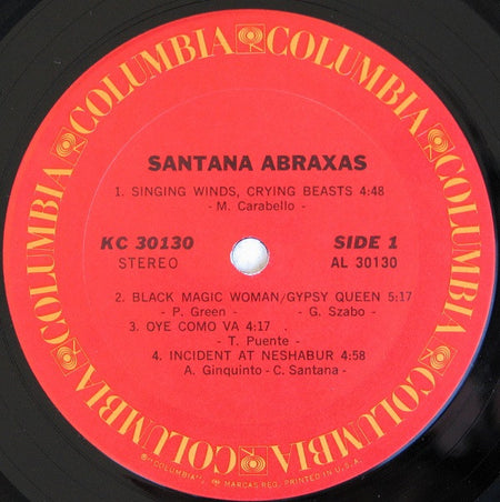 Santana : Abraxas (LP, Album, San)