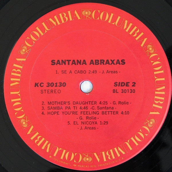 Santana : Abraxas (LP, Album, San)