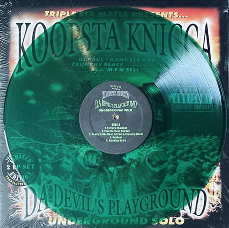 Three 6 Mafia Presents… Koopsta Knicca : Da Devil's Playground: Underground Solo (LP, Gre + LP, Yel + Album, Ltd, RE)