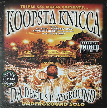 Three 6 Mafia Presents… Koopsta Knicca : Da Devil's Playground: Underground Solo (LP, Gre + LP, Yel + Album, Ltd, RE)