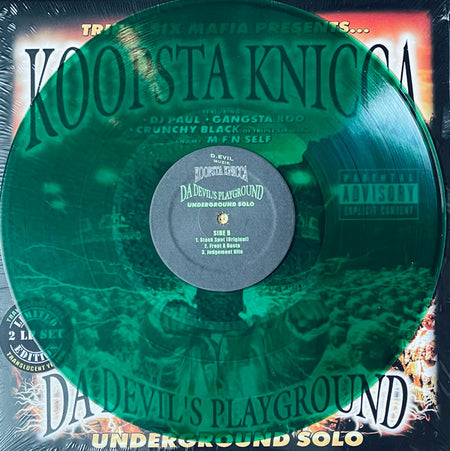 Three 6 Mafia Presents… Koopsta Knicca : Da Devil's Playground: Underground Solo (LP, Gre + LP, Yel + Album, Ltd, RE)