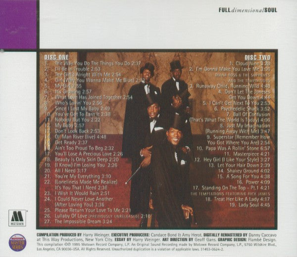 The Temptations : Anthology (The Best Of The Temptations) (2xCD, Comp, Mono, RM)