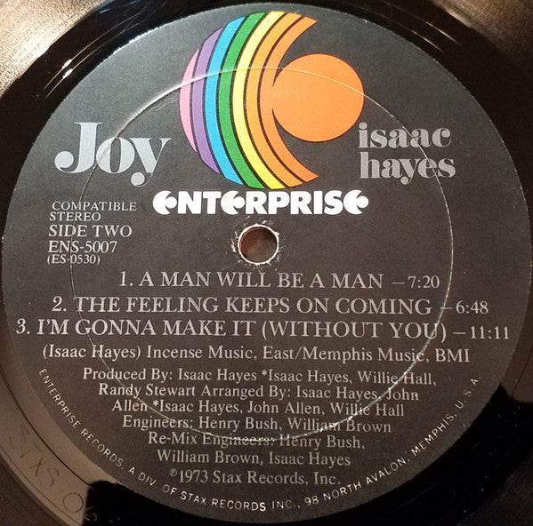 Isaac Hayes : Joy (LP, Album, Emb)