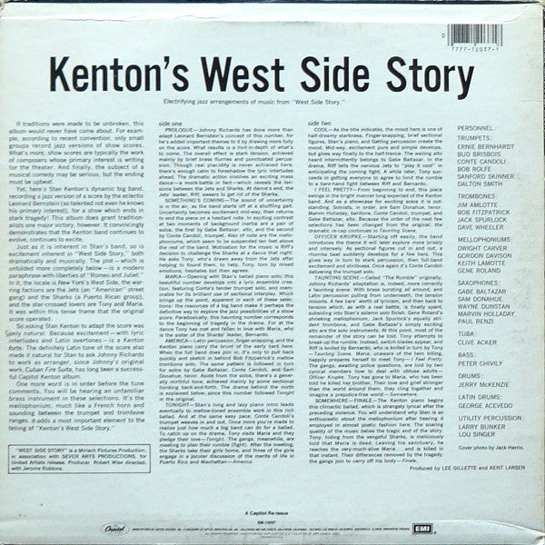 Stan Kenton & His Orchestra* : Kenton's West Side Story (LP, Album, RE)