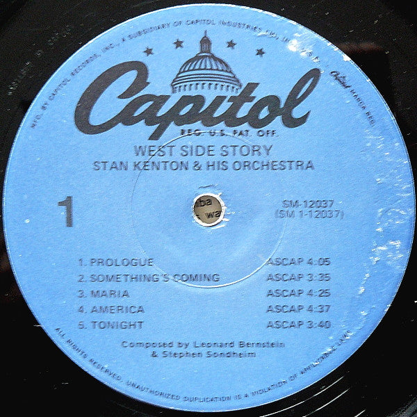 Stan Kenton & His Orchestra* : Kenton's West Side Story (LP, Album, RE)