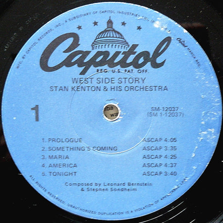 Stan Kenton & His Orchestra* : Kenton's West Side Story (LP, Album, RE)
