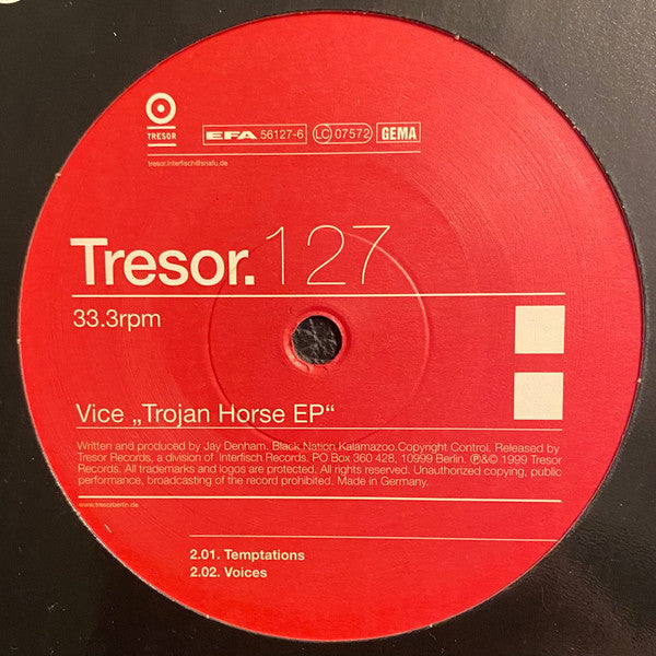 Vice : Trojan Horse EP (12", EP)